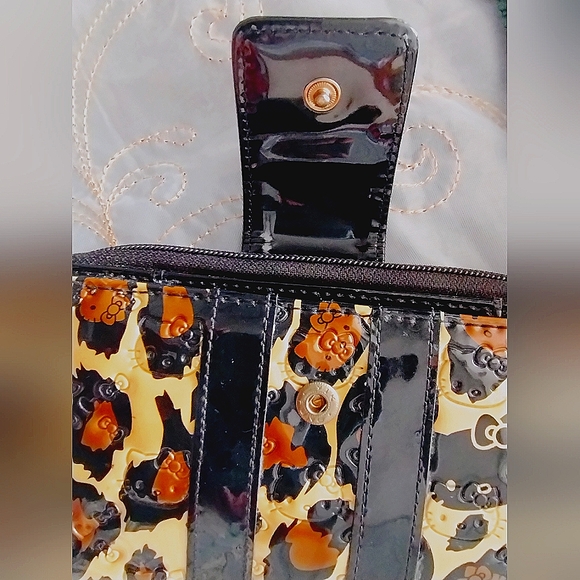 Leopard print Hello Kitty bowler bag w/matching leopard print  wallet,Loungefly - Picture 8 of 8